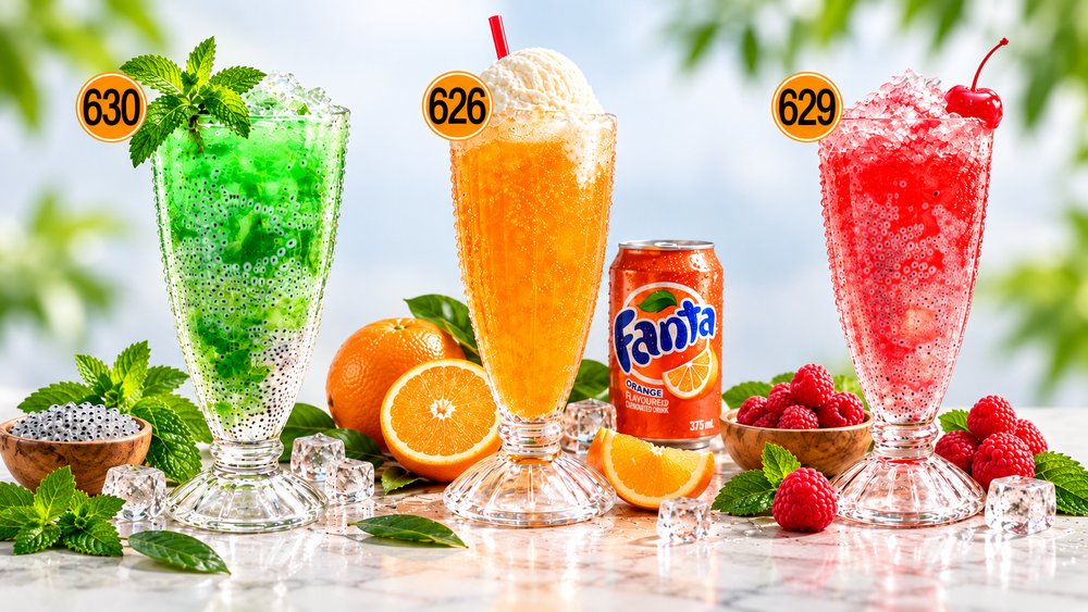 Dish 626: Ice Cream Fanta/Sunkist (Orange Sunset)