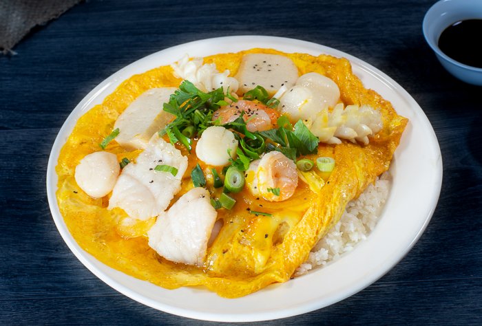 Dish 67: Seafood Omelette with Rice