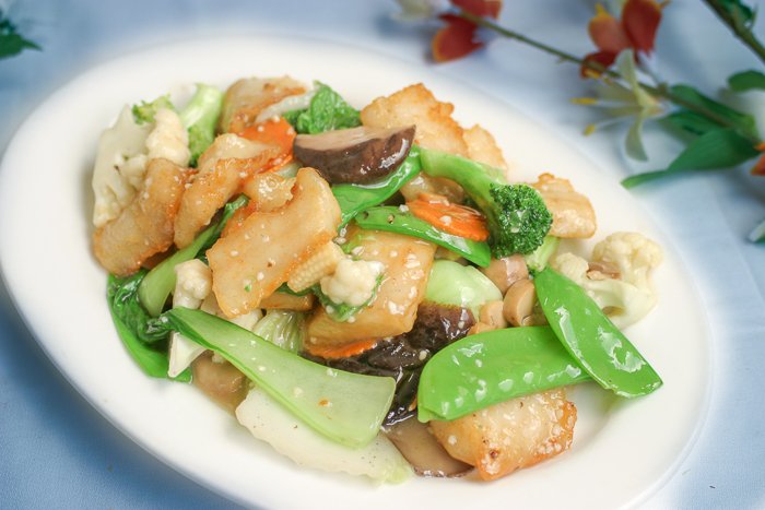 Dish 238: Prawn, Squid, Fish or Scallop Stir-Fried with Mixed Vegetables