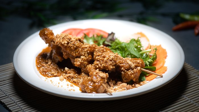 Dish 10: Satay Chicken or Beef Skewers (2)