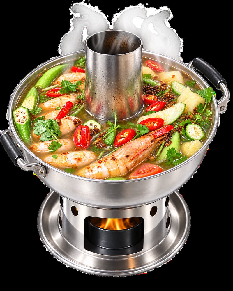 Dish 321: Vietnamese-Style Sweet & Sour Tamarind Soup Casserole with Fish, Prawn or Seafood