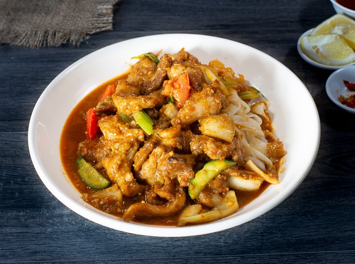 Dish 170: Chicken or Beef Satay Fried Rice or Egg Noodles (Soft or Crispy)