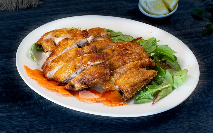 Dish 221: Crispy Fried Chicken with Mixed Salad