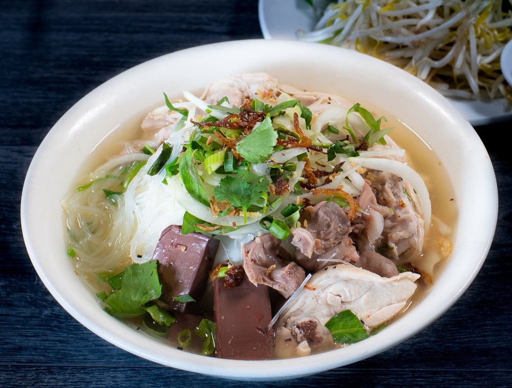 Dish 138: Bean Thread Noodle Soup with Chicken or Duck (Contains Giblets)