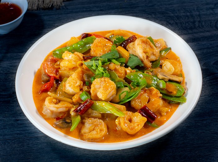 Dish 242: Prawn or Squid Stir-Fried with Tom Yum Sauce