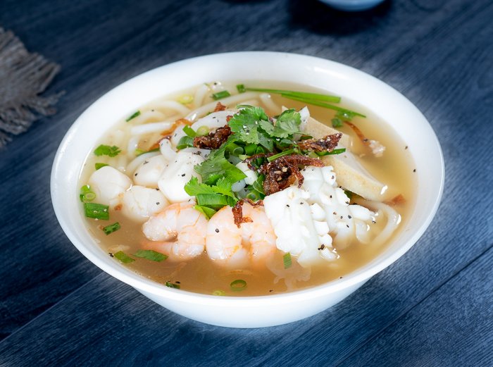 Dish 131: Starch Noodle Soup with Seafood