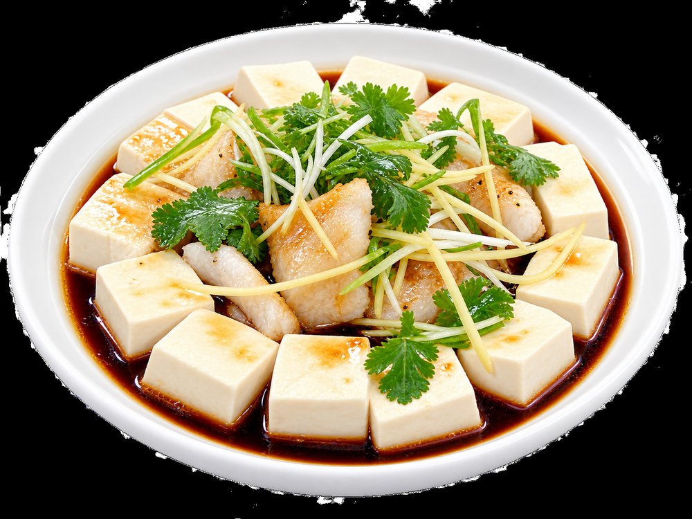 Dish 271: Fish Fillet with Bean Curd, Soy Sauce & Spring Onion
