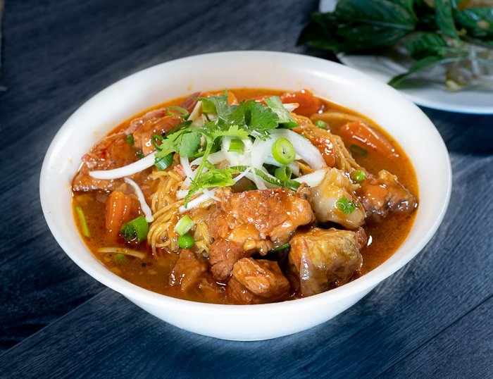 Dish 127: Egg or Rice Noodle Soup with Stewed Beef