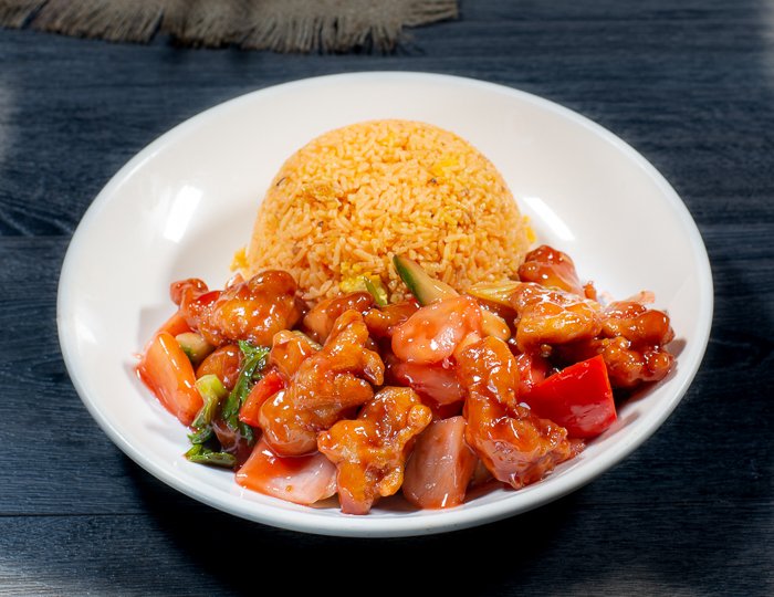 Dish 44: Sweet & Sour Pork with Tomato Rice