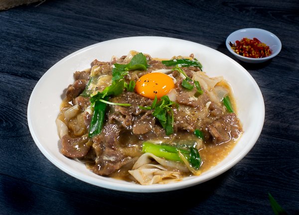 Dish 167: Malaysian-Style Beef or Chicken Fried Rice Noodles with Egg Gravy